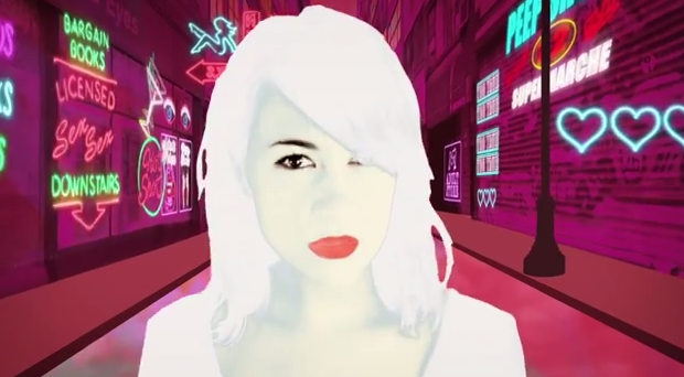 Dibujos animados en «Rimbaud Eyes», el nuevo vídeo de Dum Dum Girls
