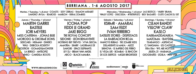 arenal sound 2017 cartel