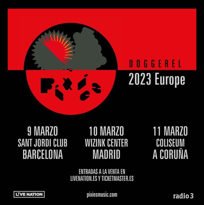 pixies 2023 madrid barcelona a coruna