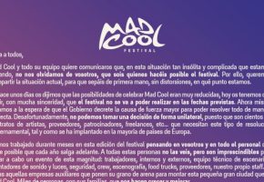 Mad Cool: "Lo más real y factible es aplazar el festival a 2021"