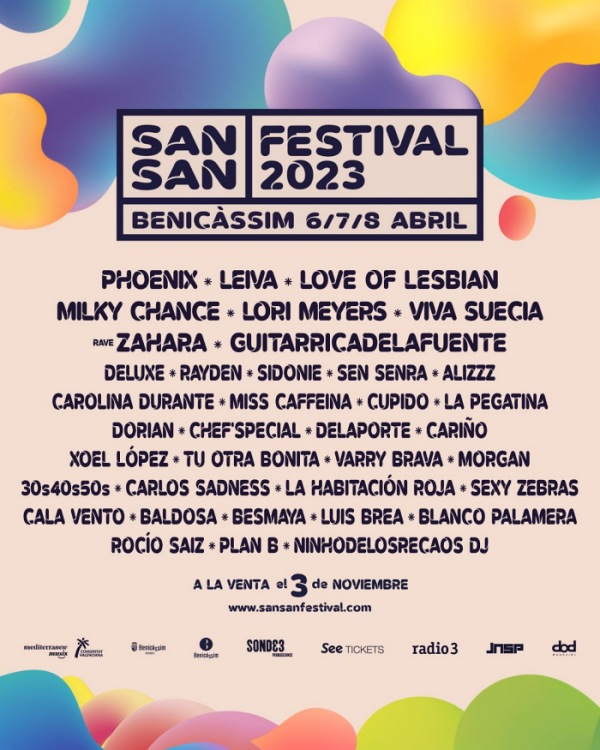 sansan festival 2023 cartel